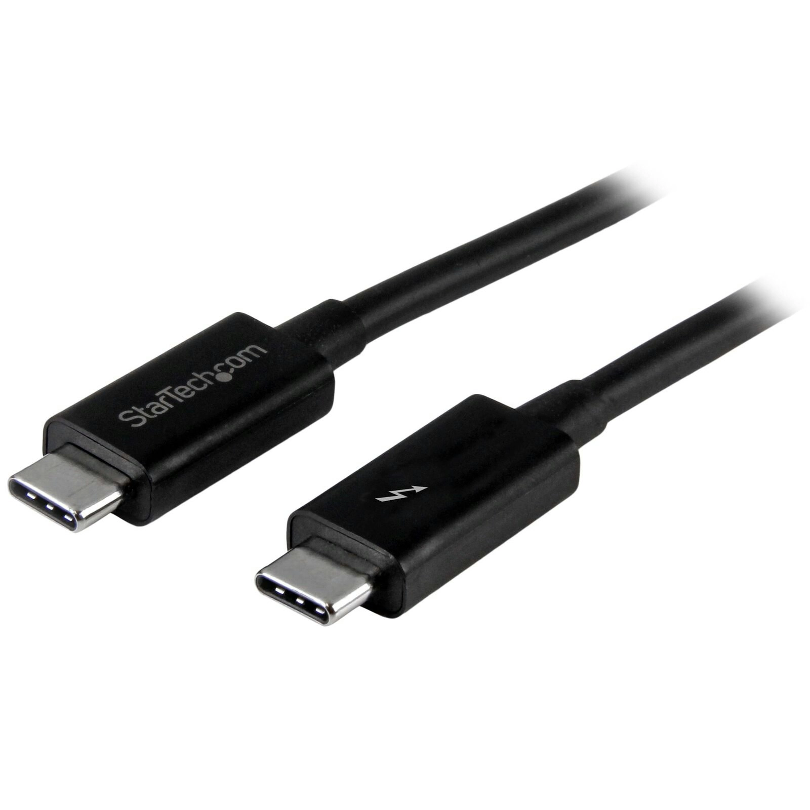 Star Tech 1m Thunderbolt 3 20Gbps USB-C Cable For 4K/60Hz PC/Laptop/Monitor BLK