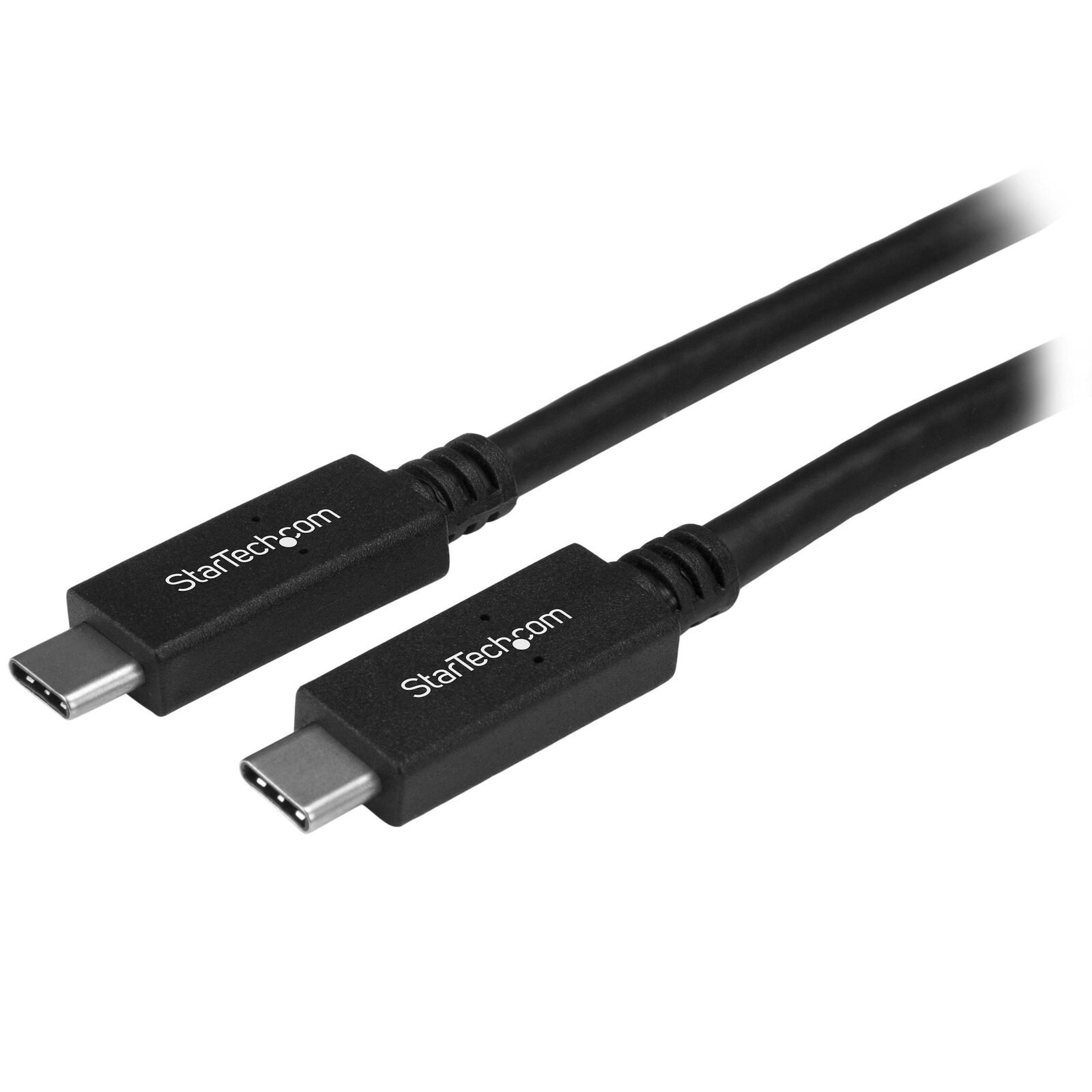 Star Tech 2m USB-C to USB-C Cable 5Gbps Male To Male For PC/Laptop/Android Black