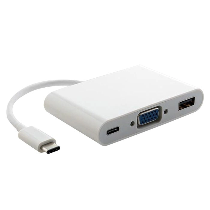 Astrotek Thunderbolt USB-C To Female VGA/USB/Card Reader Video Adapter Converter