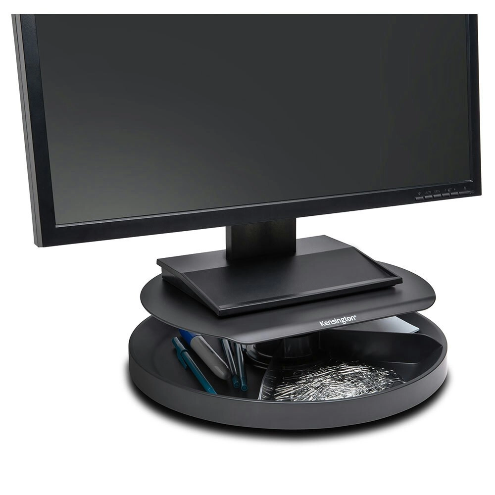 Kensington LCD Monitor Stand SmartFit Spin2 PC Desktop Organiser/Lift Up-to 24"