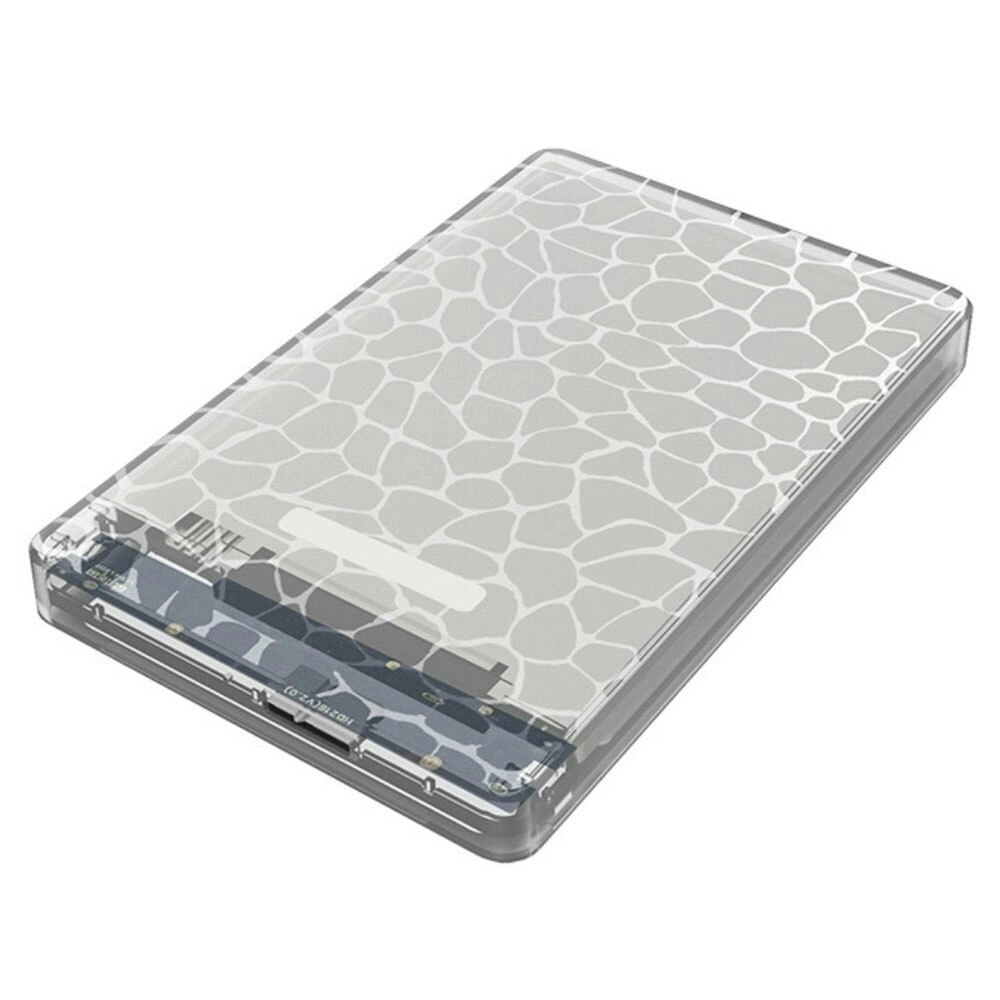 Cruxtec SATA to USB 3.0 2.5" HDD/SSD External Case Hard Drive Enclosure Clear