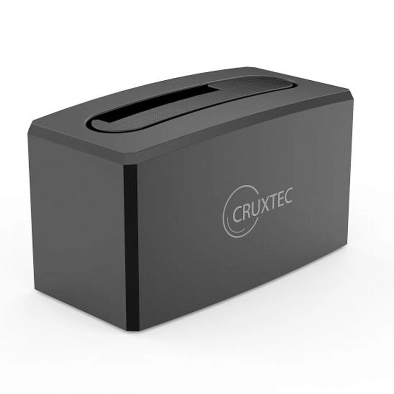 Cruxtec Single Bay SATA 2.5 & 3.5in HDD Dock Hard Drive Docking Station Black