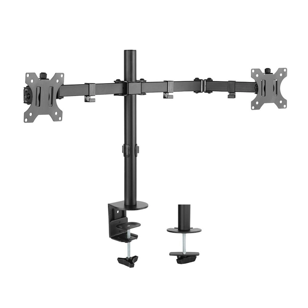 Activiva 13" to 32" Double Monitor Screen Bracket Tilt/Rotate Arm for Desk Mount