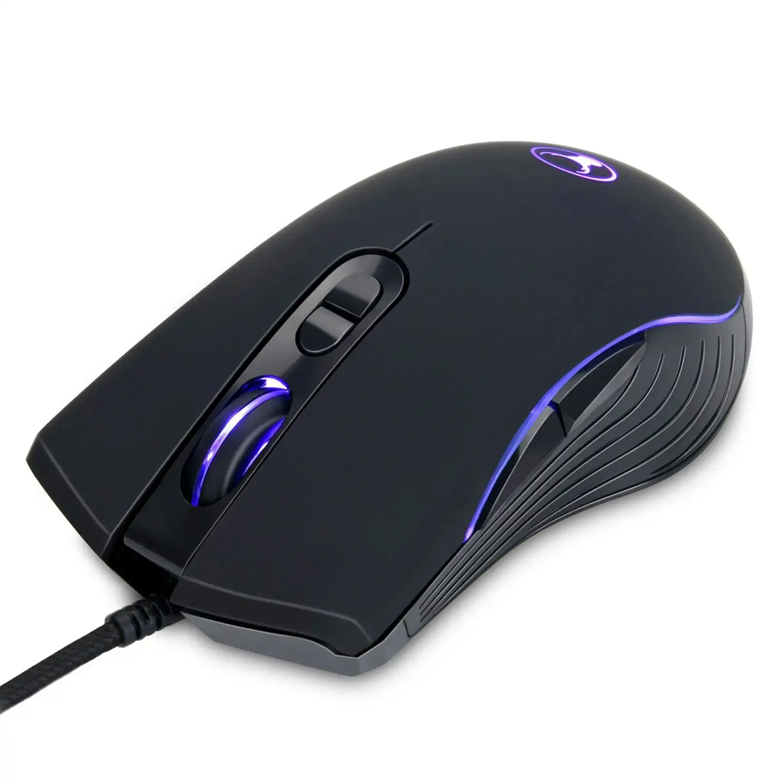 Bonelk X-715 7D RGB LED USB Optical Wired Gaming Mouse 3200DPI for PC/Laptop BLK
