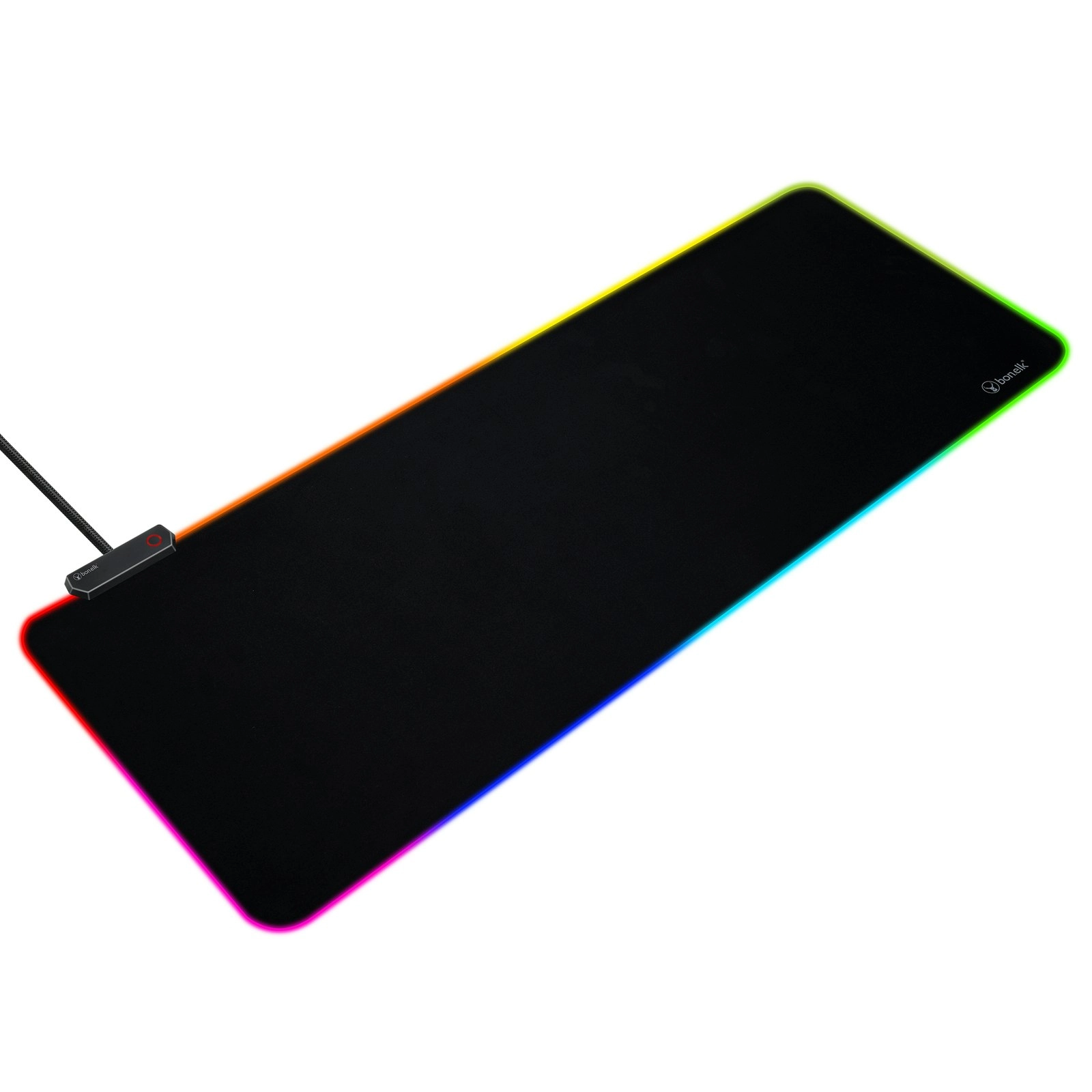 Bonelk MX-831R RGB USB 800x300mm Gaming Mouse Mat for PC/Desktop Computer Black