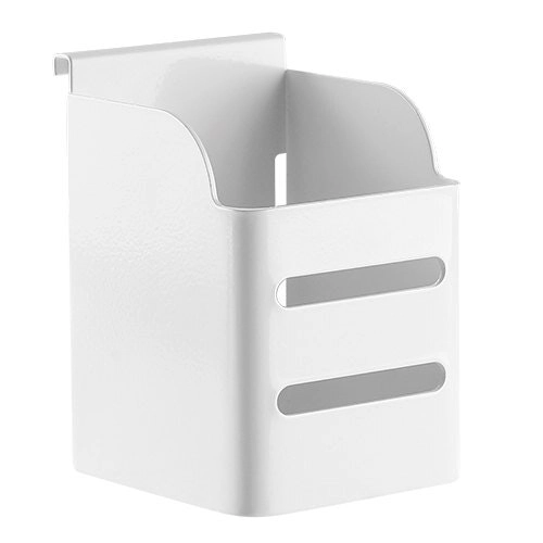 Brateck Pencil/Pen Holder Cup Storage Office Desk Organiser 10cm Container White