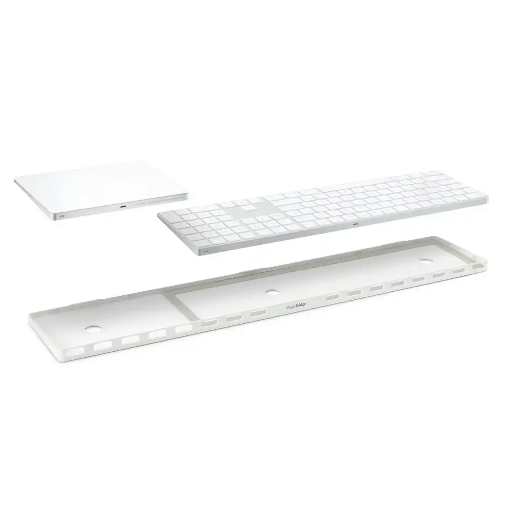 Twelve South MagicBridge Extended Apple Magic Keyboard & Trackpad Touchpad White