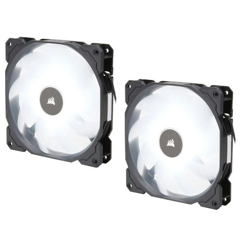 2PK Corsair Air Flow AF140 140mm Low Noise 1150RPM LED Cooling Fans f/PC Case WT