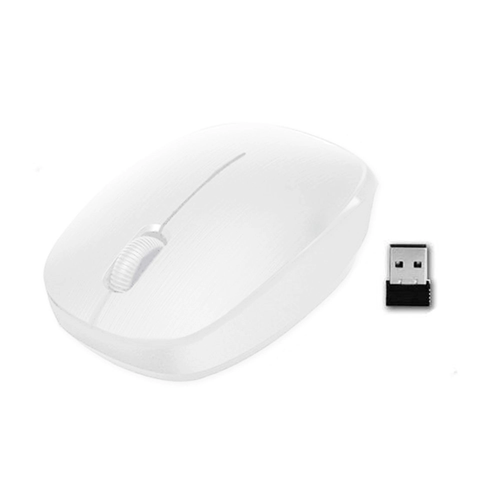 Sansai Ergonomic 2.4GHz Wireless Optical Mouse for PC/Laptop Computer/Mac White