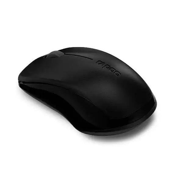 Rapoo 1620 Wireless 2.4GHz Entry Level Optical Mouse For PC/Laptop Computer BLK