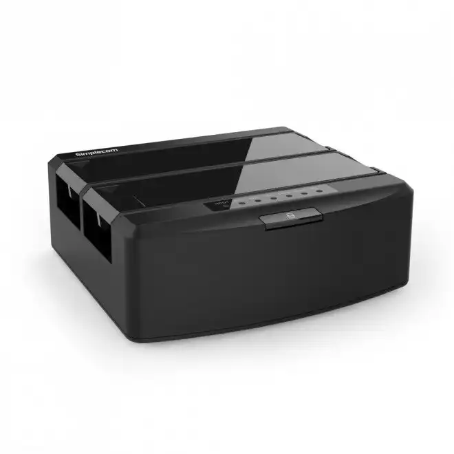 Simplecom SD312 Dual Bay USB 3.0 Docking Station For 2.5"/3.5" SATA Drive Black