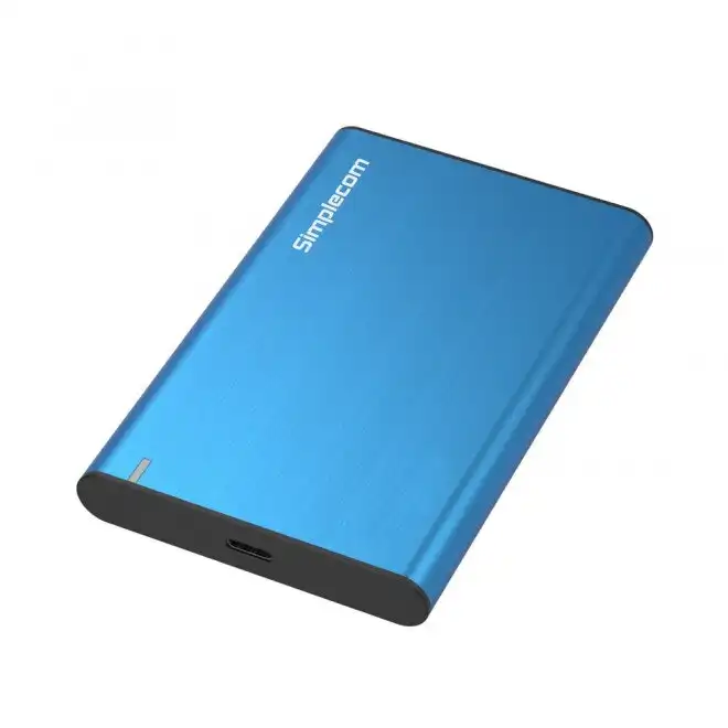 Simplecom SE221 Aluminium Enclosure Case For 2.5'' SATA HDD/SSD to USB 3.1 Blue