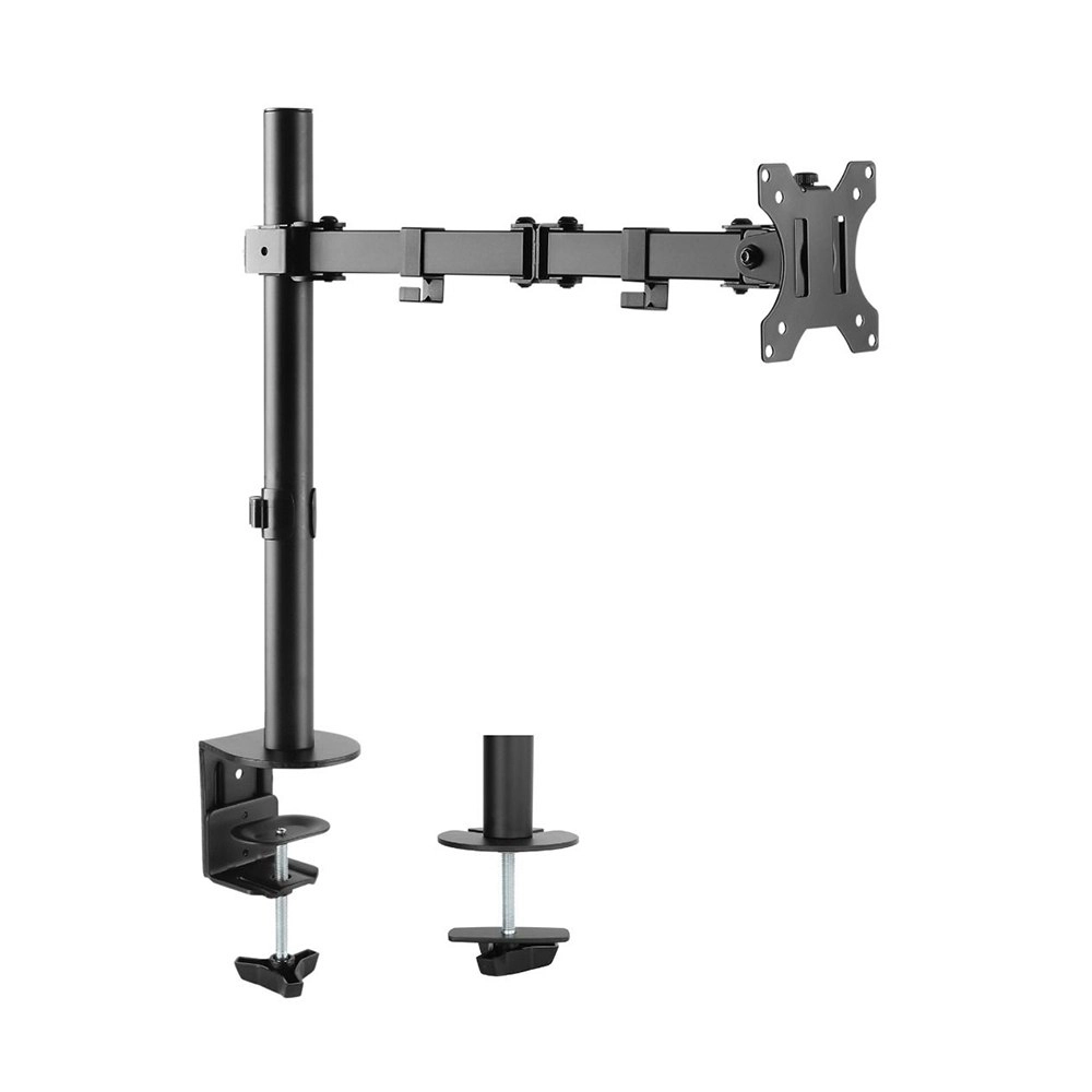 Activiva 13in to 32in Single Monitor Screen Bracket Tilt/Rotate Arm f/Desk Mount