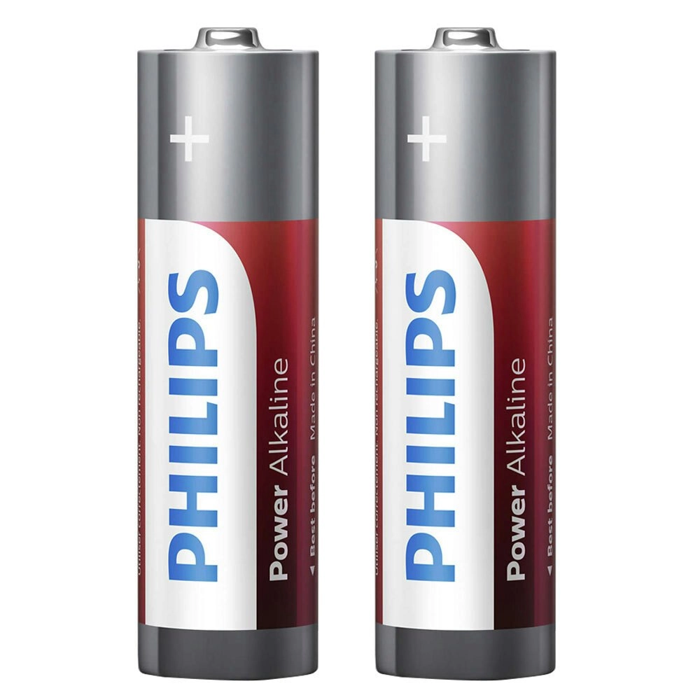 2PK Philips LR6P2B/97 AA Power Alkaline Battery LR6 1.5V Long Lasting Batteries