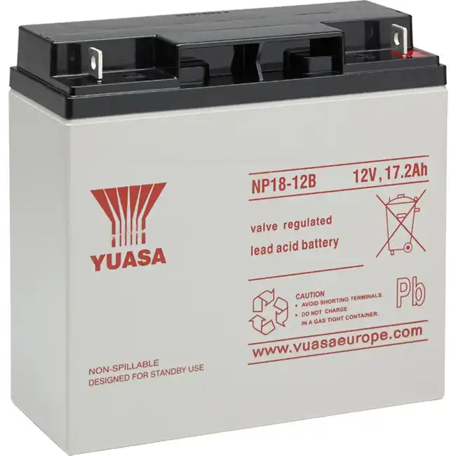 Yuasa 12V 18Ah 100A Rechargeable Battery M5 Terminal SLA/Sealed Lead Acid