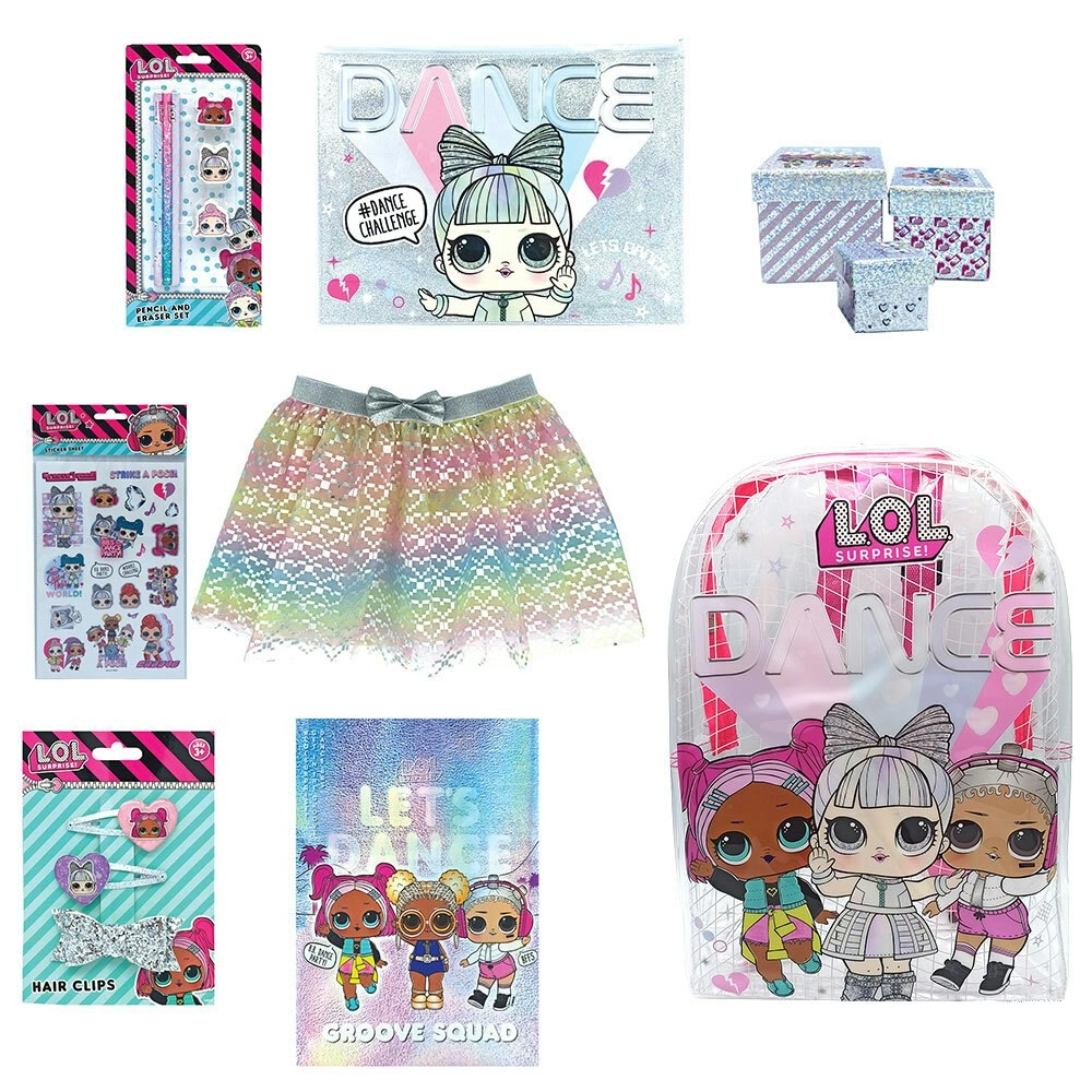 LOL Surprise Showbag Dance Backpack Skirt/Hairclip/Pencil Case Kids/Children 3y+