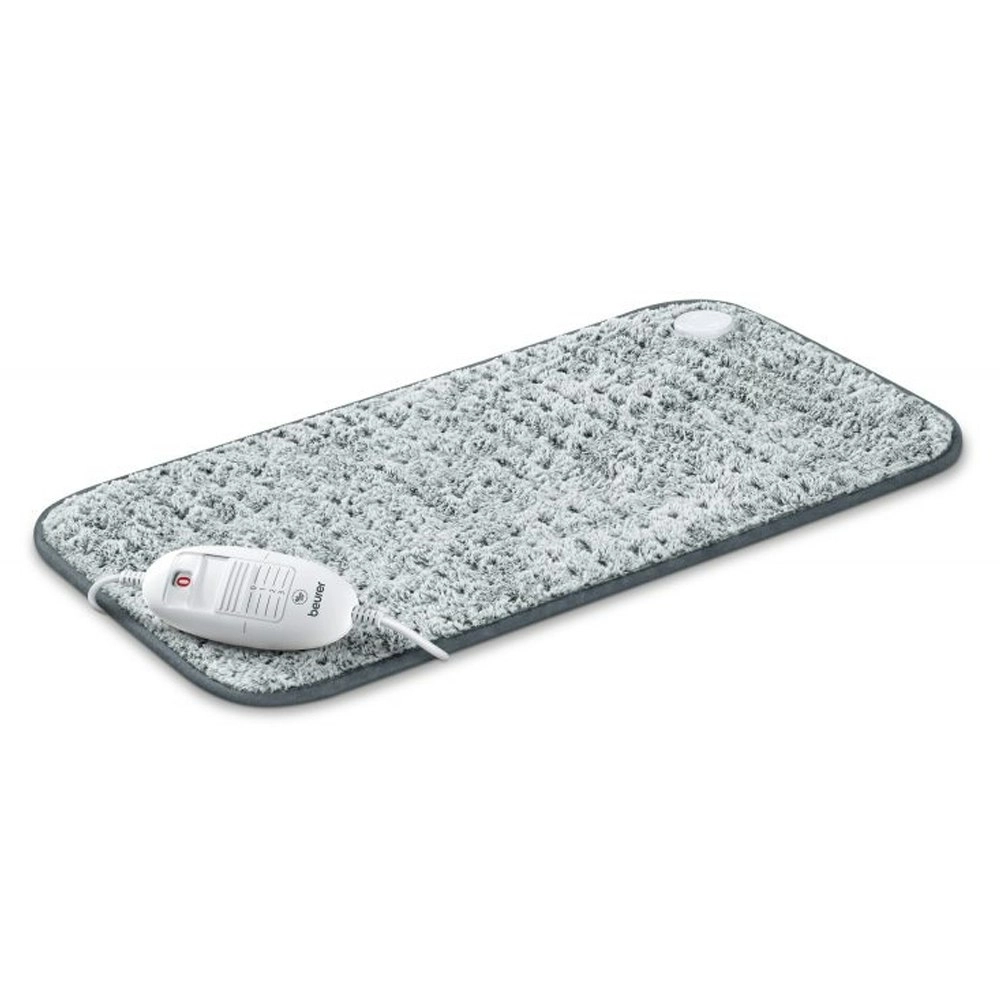 Beurer 60x30cm Nordic XXL Heating Fleece Heat Pad Body Mat w/Remote Grey HK123