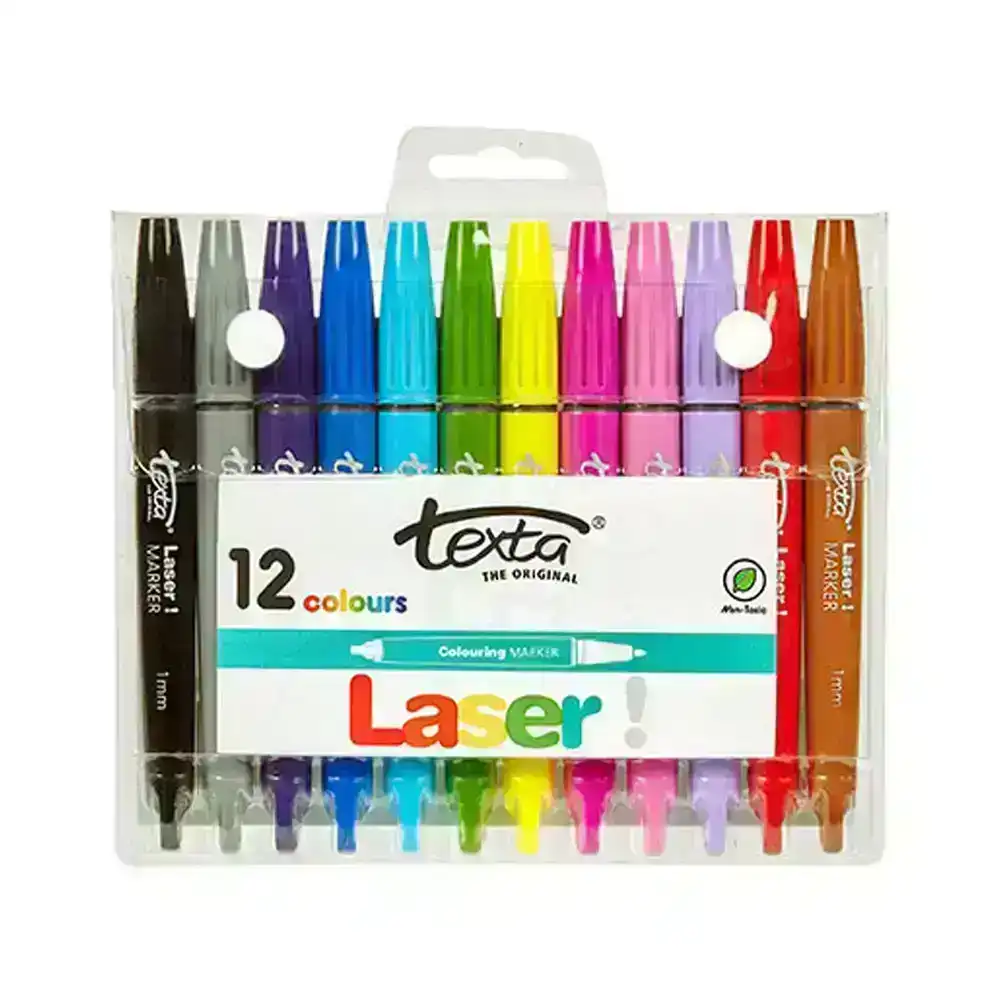 Texta Zoom Twist Crayons Hard Case Wallet 12pc