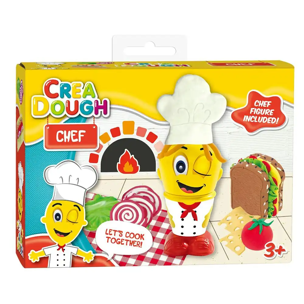 Crea Dough Chef Molding/Creating Activity Pretend Play Set w/4 Doughs/Molds 3y+