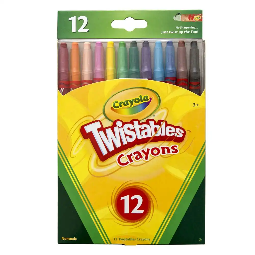 12pc Crayola Twistables Crayons Colouring Drawing Arts/Craft Kids/Children 3y+