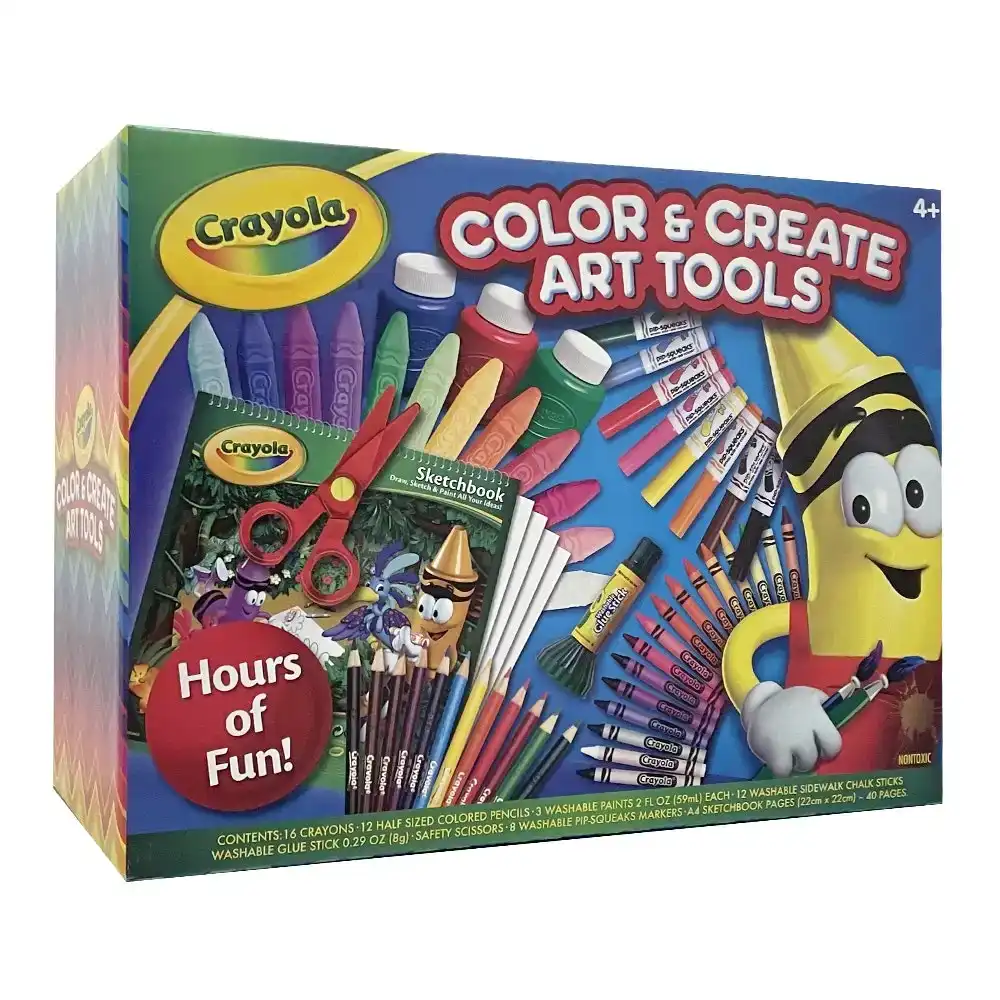 10pc Crayola Clicks Retractable Washable Non Toxic Coloured