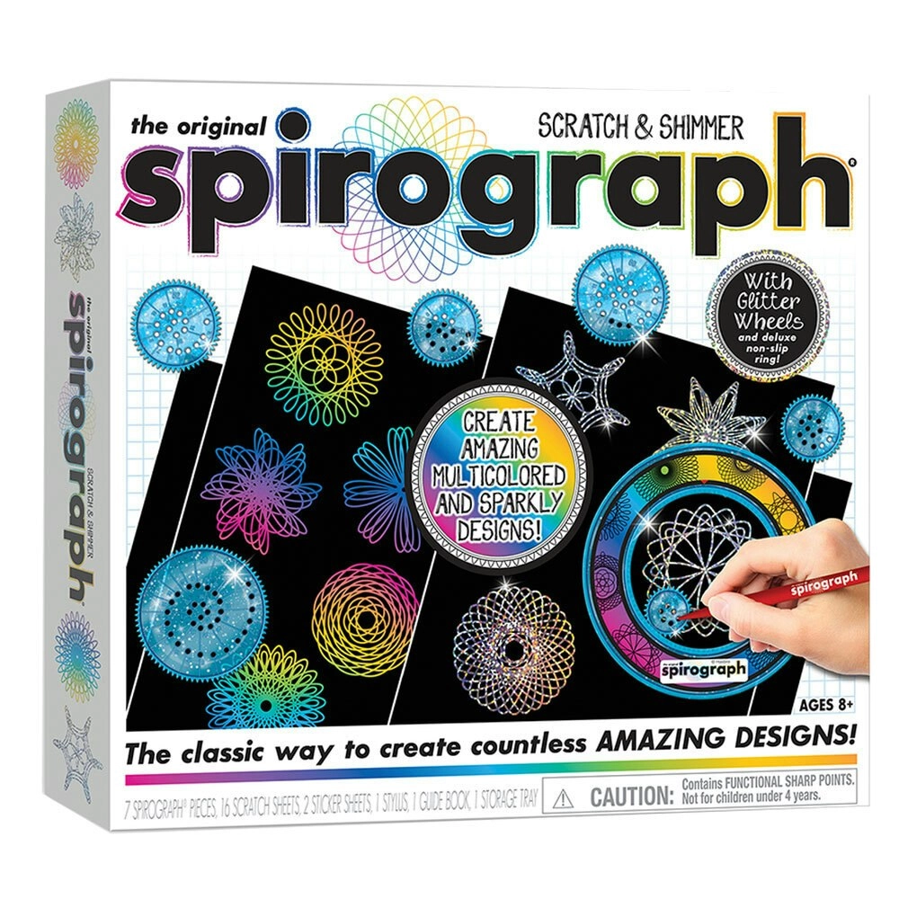 Spirograph Scratch & Shimmer Craft Activity Kit 8y+ Kids/Child Art Drawing Toy