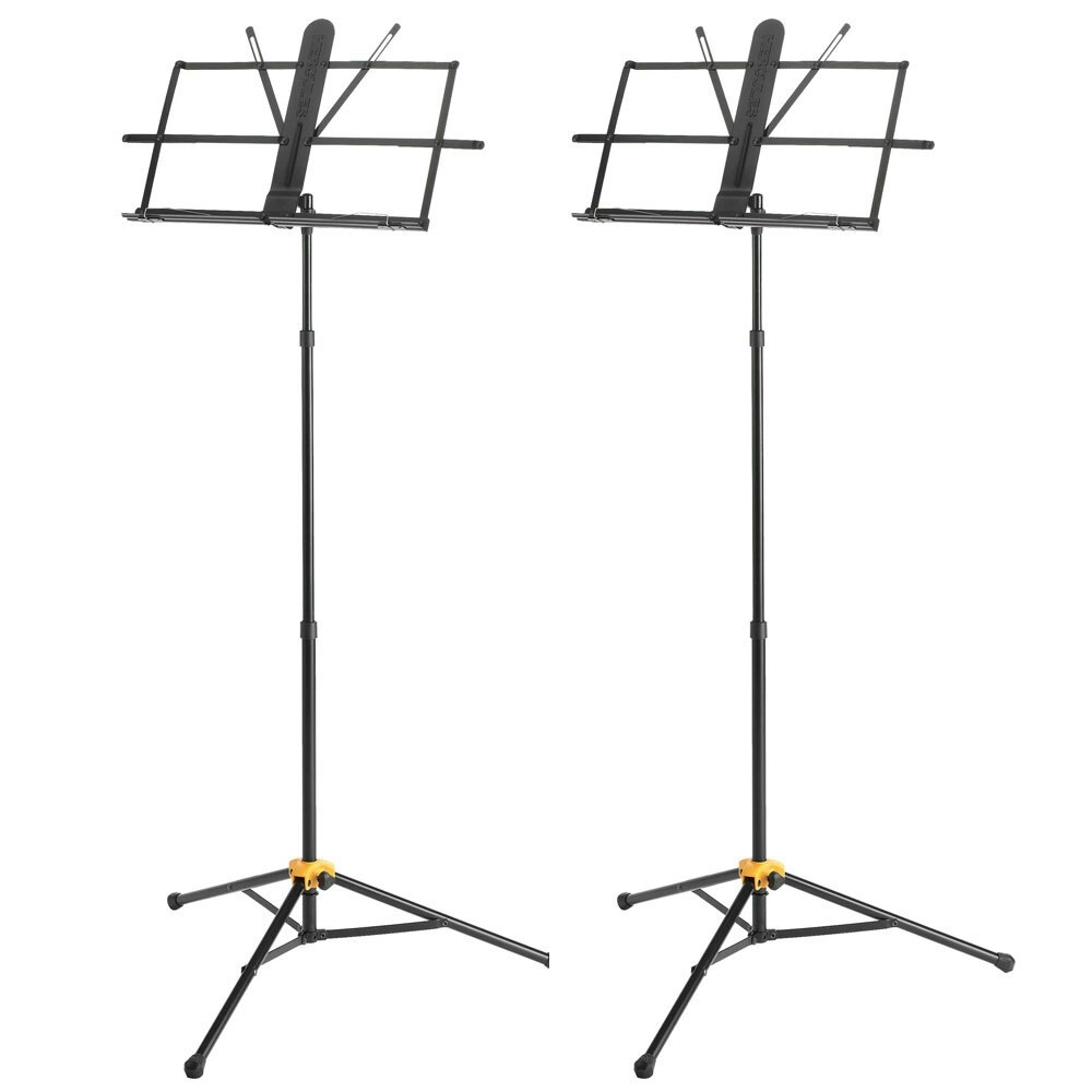 2PK Hercules Three Section Music Sheet Stand Adjustable Folding Holder w/ Bag BK