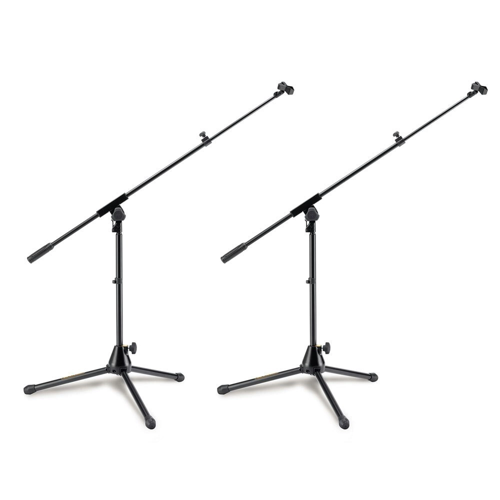 2PK Hercules MS540B Low Profile Tripod Microphone Stand/Holder w/ Boom/Mic Clip