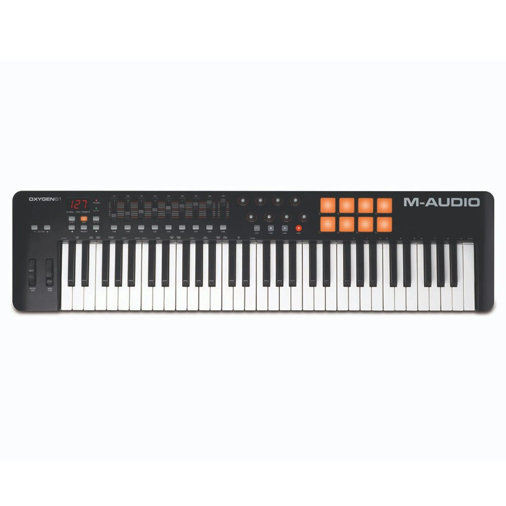 M-Audio Oxygen 61 USB MIDI Pad Portable Keyboard Controller w/Ableton Live Black