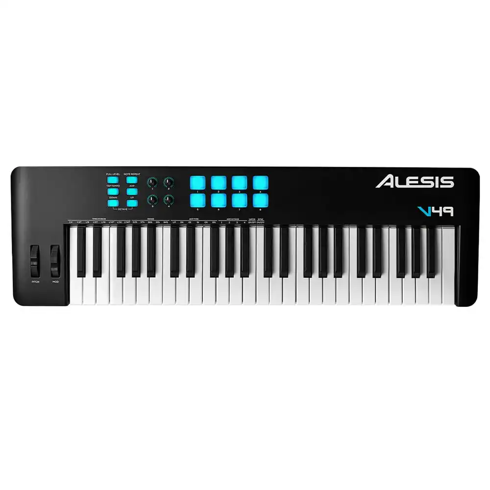 Alesis V49MKII 49-Key USB-MIDI Keyboard & Pad Controller Music/Beat Creation