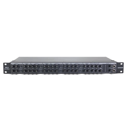 Samson SM10 10-Channel 48cm Rackmount Mixer Musical Audio for Stage/Studio Black