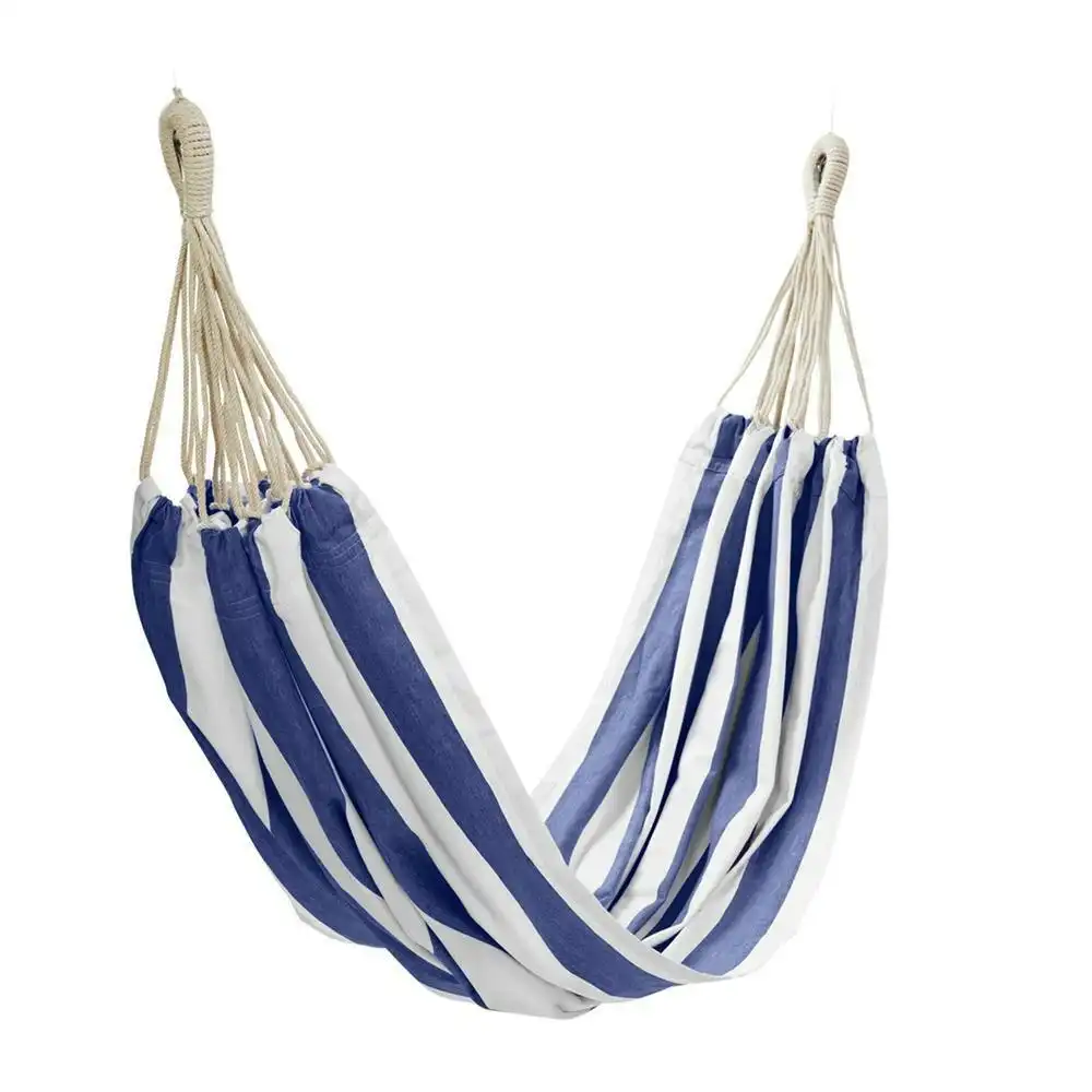 J.Elliot Outdoor 205cm Stripe/Striped Hanging Hammock Outdoor/Garden/Patio BL