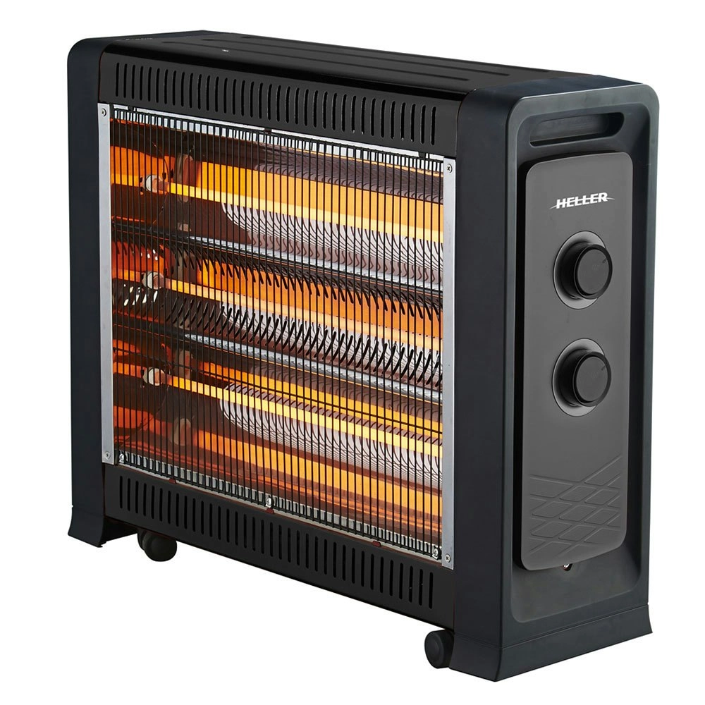 Heller 2400W Quartz Radiant Heater Fan Assisted Portable Electric Panel Heating