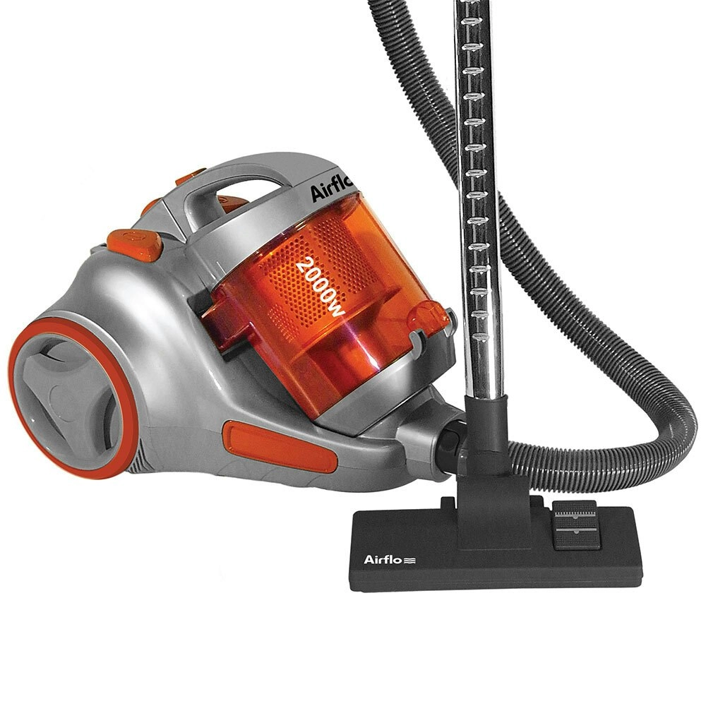 Airflo 2000W Corded Bagless Vacuum Cleaner w/Swivel Hose/Wheels/HEPA Filter ORG