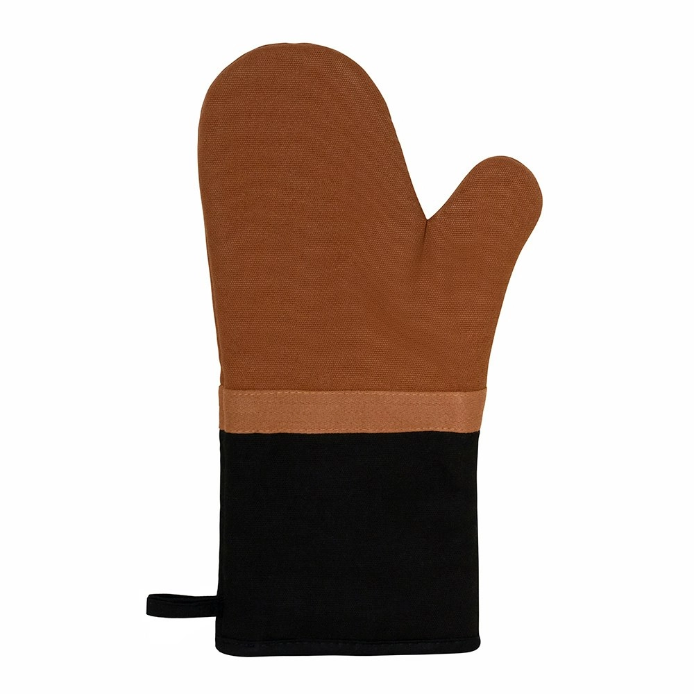 J. Elliot Selby Cotton Oven Mitt 34cm Kitchen Cooking/Baking Gloves Ginger/Black