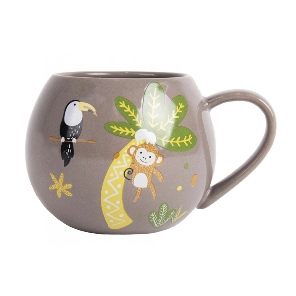 Ladelle Jungle Mini Hug Kids/Childrens Mug 160ml Porcelain Kitchen Drinking Cup