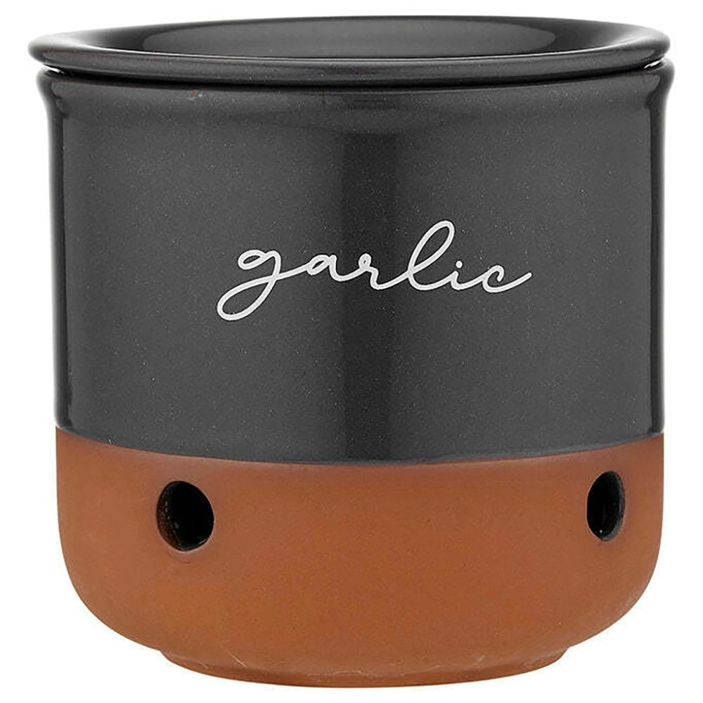 Ladelle 10cm Eco Terracotta Charcoal Garlic Vault Food Storage/Organisation