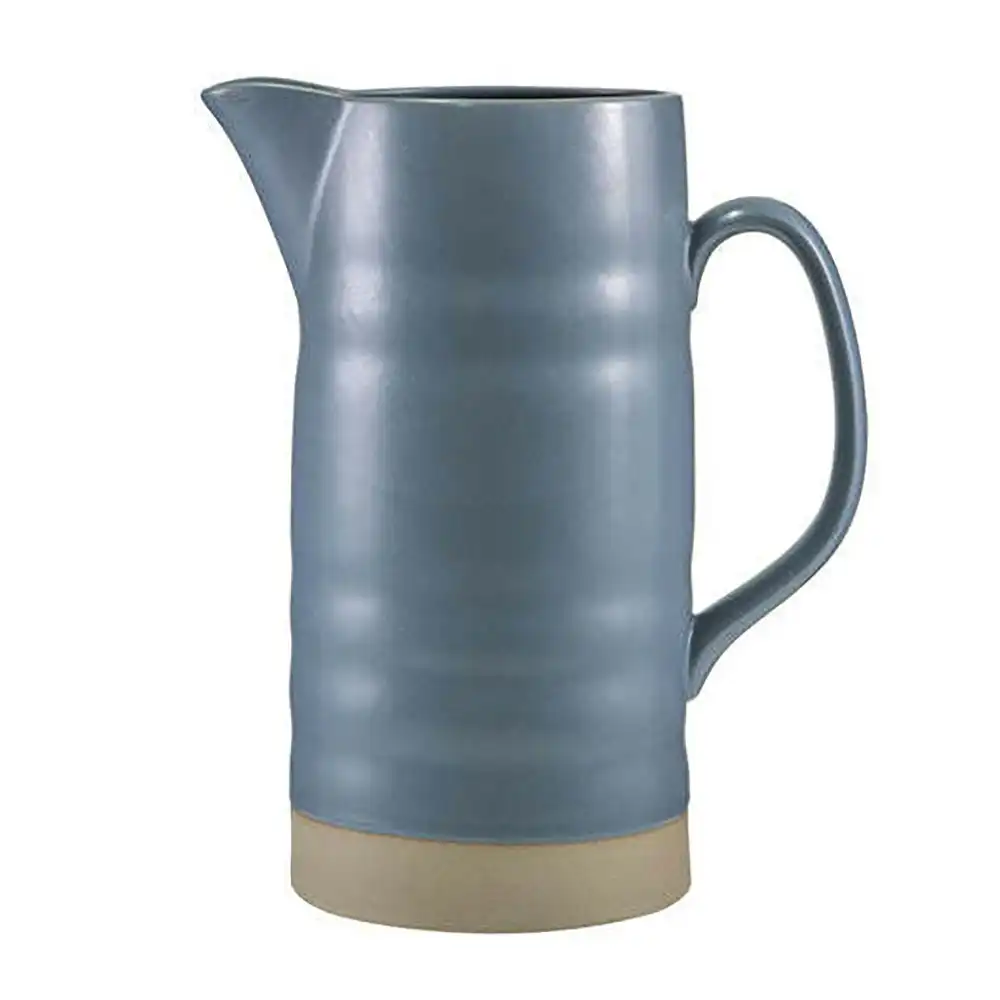 Ladelle Clyde Forget-Me-Not Blue 1.9L Jug Water/Juice Stoneware Drinking Pitcher