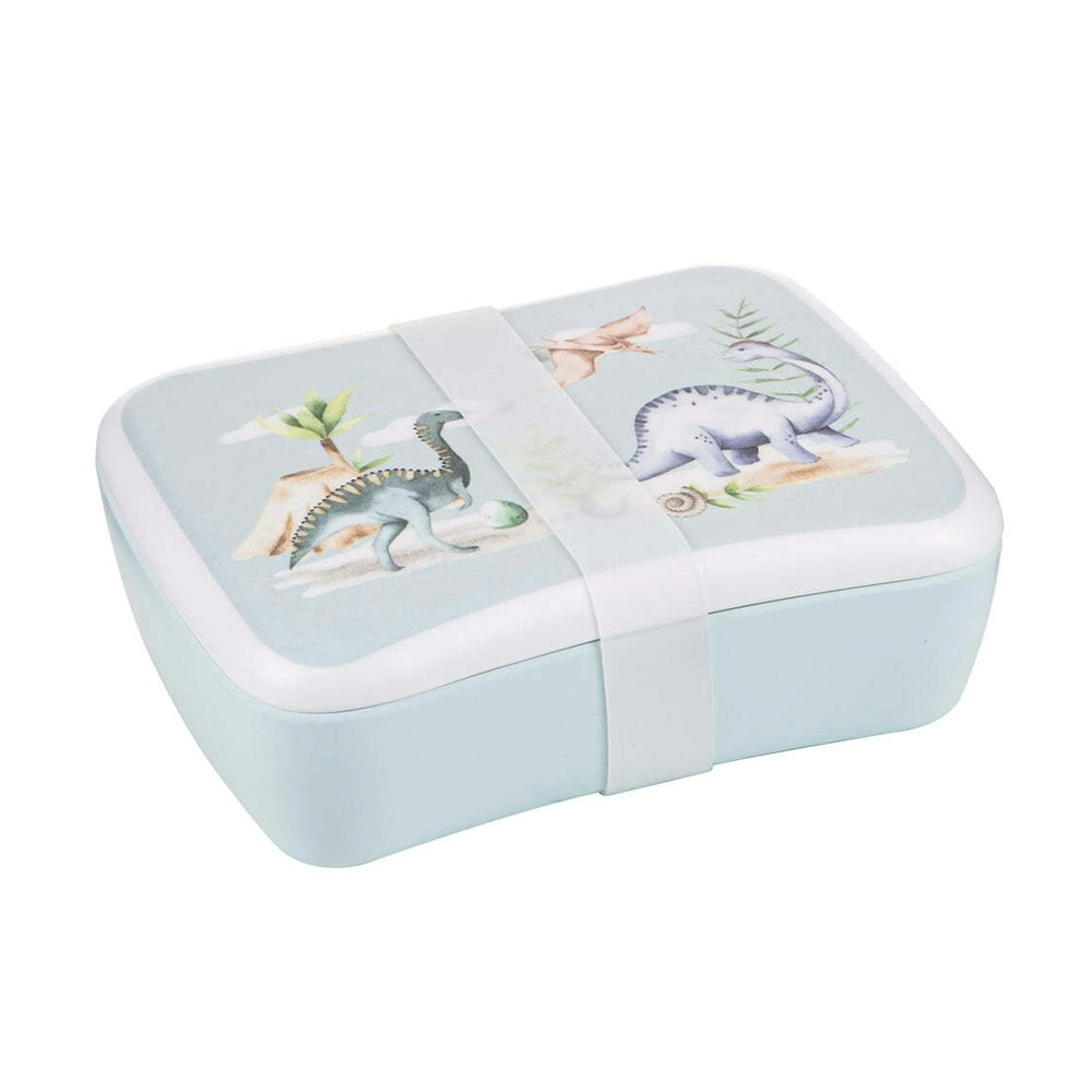 Ashdene Dino Land Kids Melamine Silicone Wrap Band Lunch Prep Food Storage Box