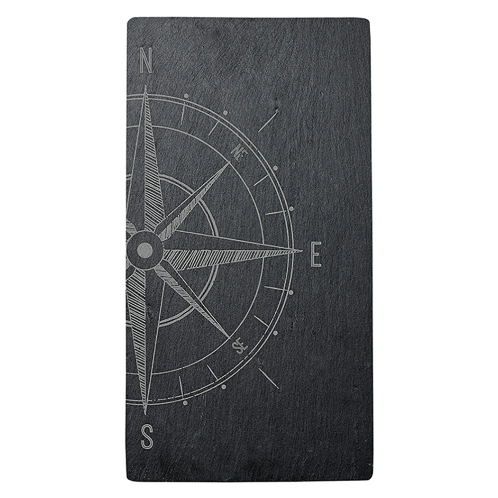 Tempa Atticus 36cm Compass Slate Kitchen Serving Rectangle Board/Plate Food Tray