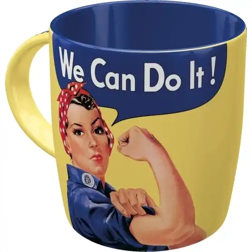 Nostalgic Art We Can Do It 330ml Ceramic Mug Office Coffee Drink Cup w/ Handle
