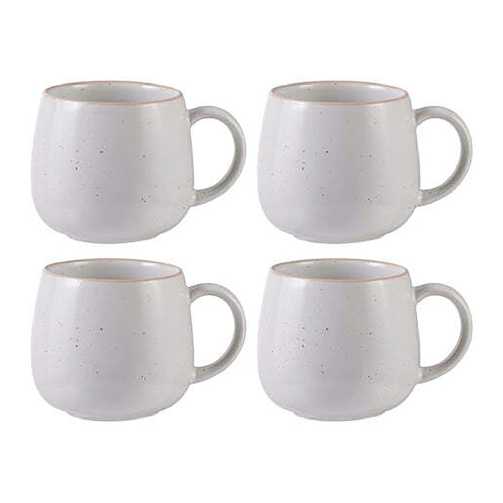 4pc Ladelle Nestle Mug/Cup Set 450ml Hot/Cold Drink Tea/Coffee Stoneware