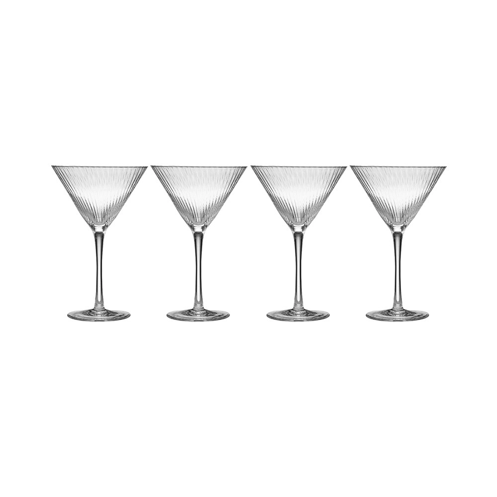 4pc Tempa Esme Clear 320ml Martini Glass Cocktail/Juice Drinking Cup/Glassware