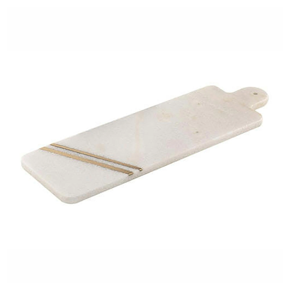 Tempa Emerson Long Rectangle Marble Food Serving Board/Plate Serveware White