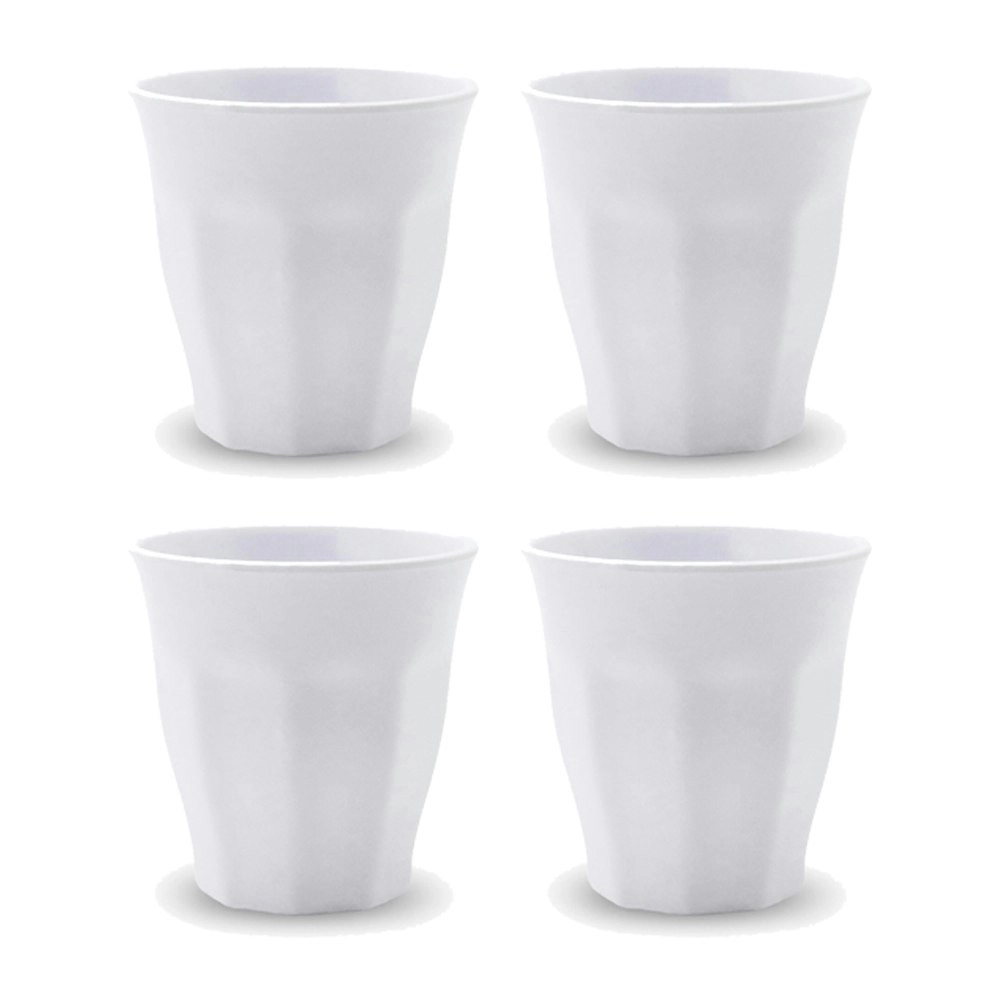 4PK Lemon Lime Melamine Cup Drinking 300ml Water/Juice Kitchen Drink Tumbler WHT