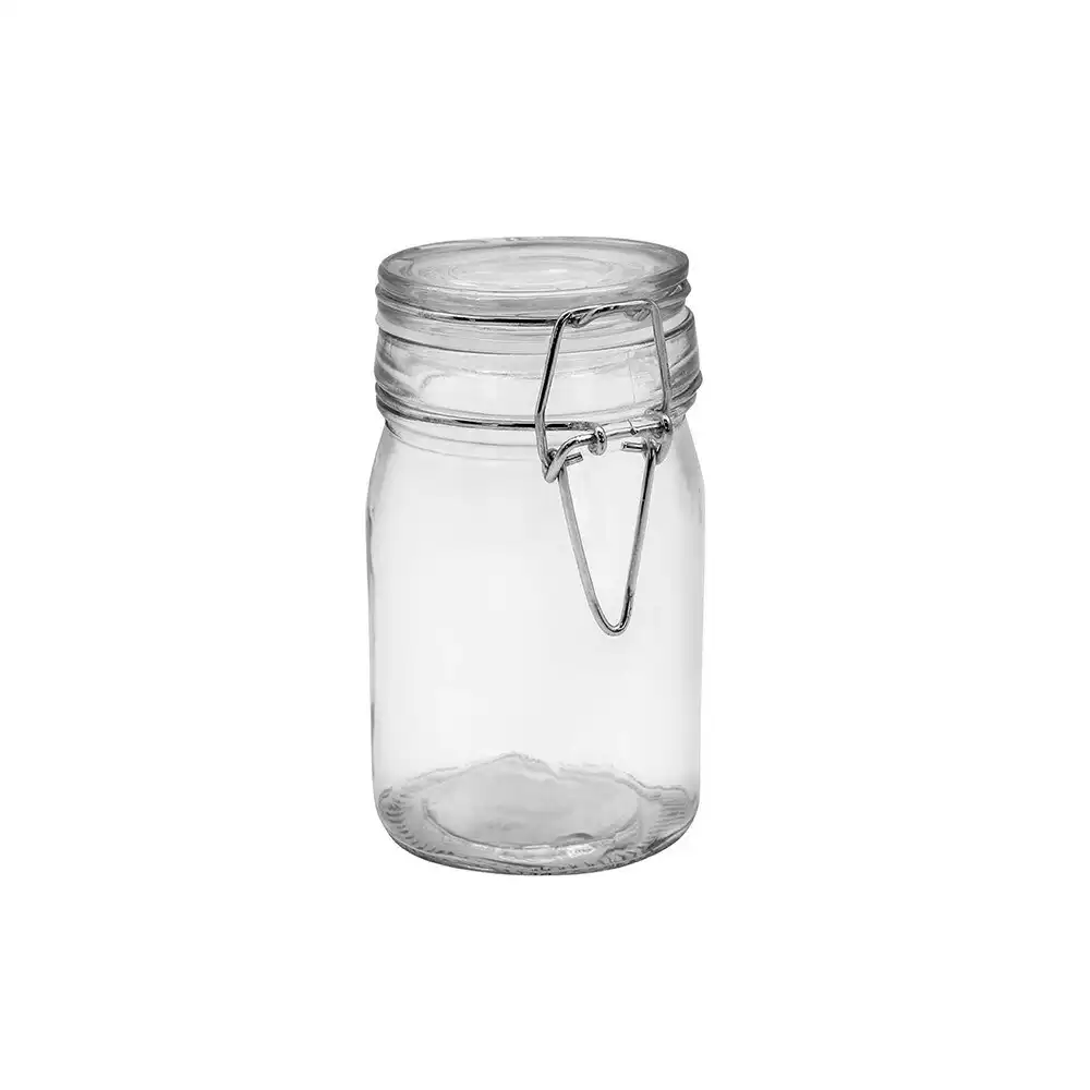 6x Lemon & Lime Fresco 12cm/240ml Glass Clip Jar Food Preserve/Container w/ Lid