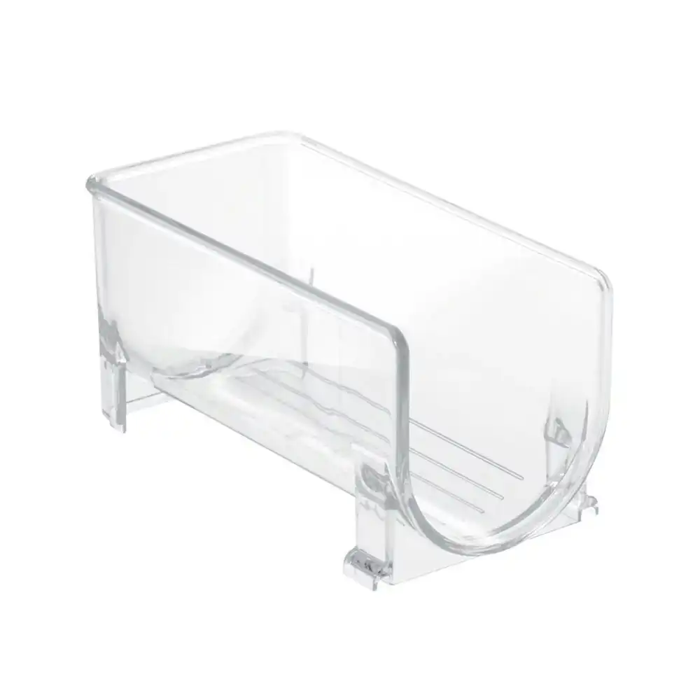 Idesign 20.3x10.2cm Linus Fridge Single Wine Bottle Rack Clear Drink Storage