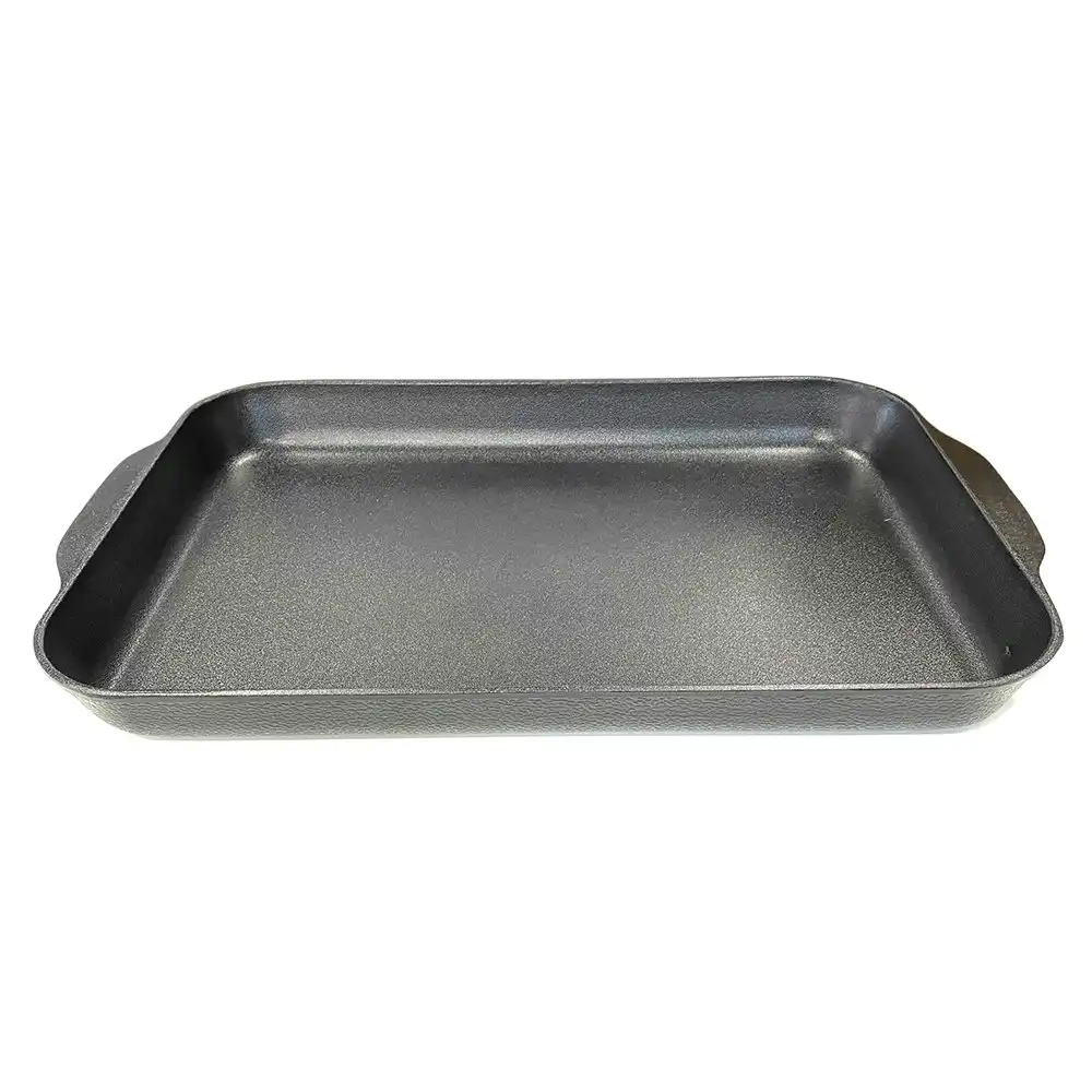 Extra large 43x30cm Non-Stick Shallow Roasting Pan/Oven Baking Tray w/Hanndle