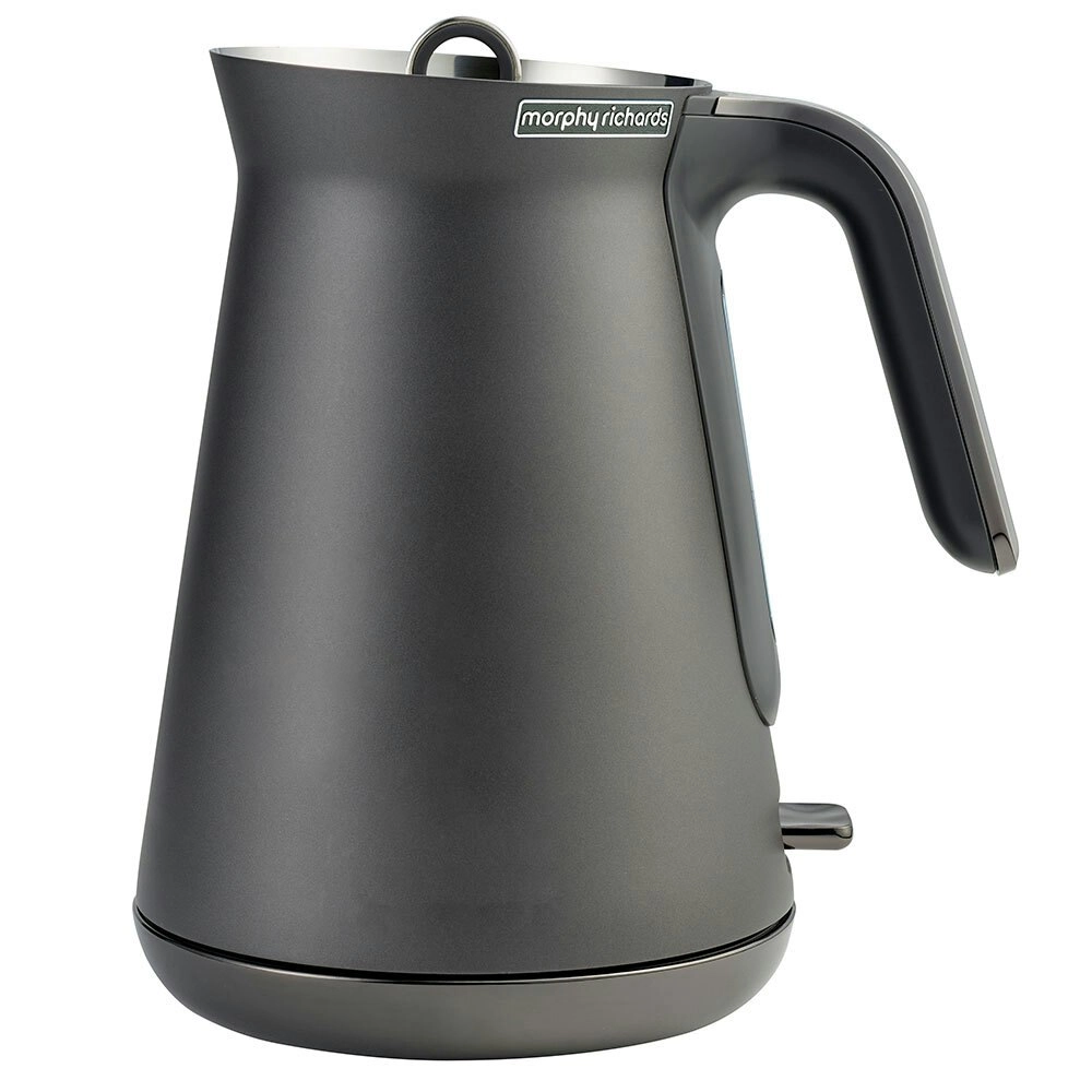 Morphy Richards 1.5L 2.2kW Aspect Cordless Kettle Stainless Steel Titanium Black