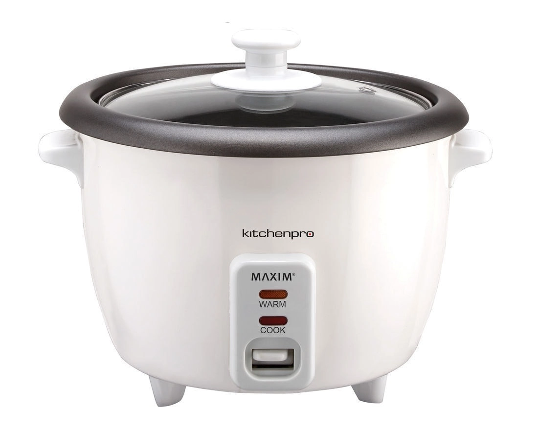 Maxim Kitchen Pro 1.8L/10 Cup Electric Rice Cooker/Cooking Non-Stick White